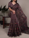 YNF7415 Poly Cotton With Thread Weaving Work Saree With Blouse Wholesale Clothing Suppliers In India